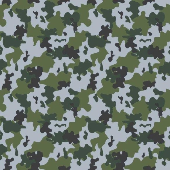 Papel de Parede Adesivo Camuflado Militar Verde 52478