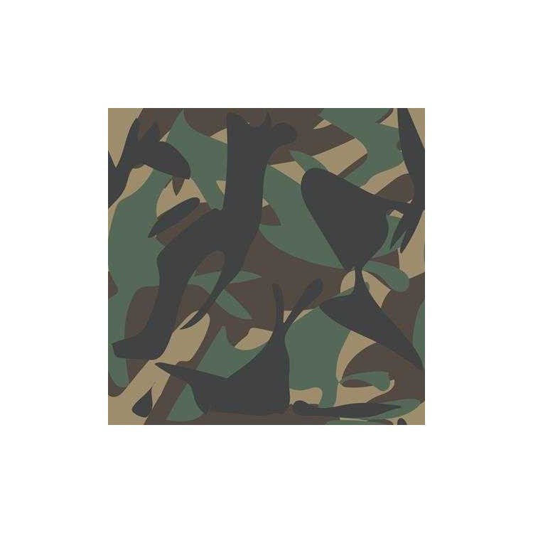 Papel de Parede Adesivo Camuflado Militar Verde...