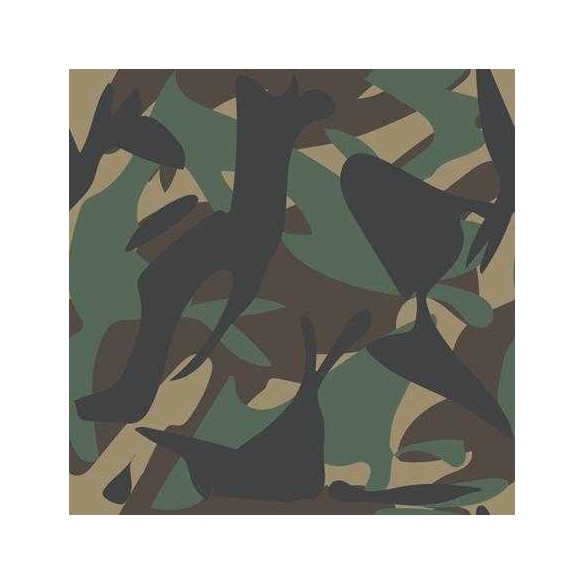 Papel de Parede Adesivo Camuflado Militar Verde 94412
