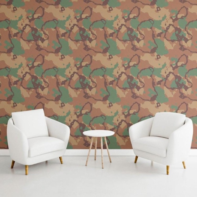 Papel de Parede Adesivo Camuflado N011121