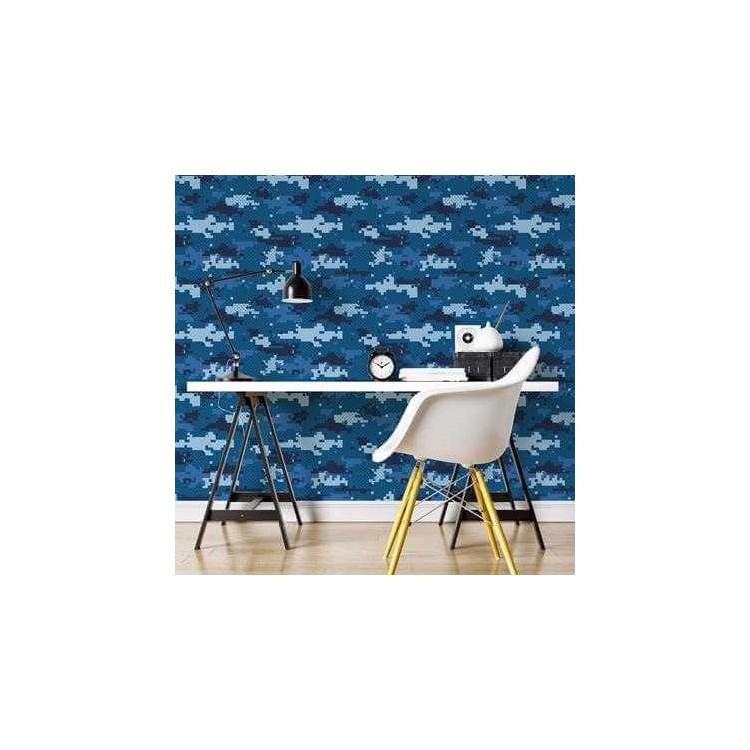 Papel de Parede Adesivo Camuflado N8836C