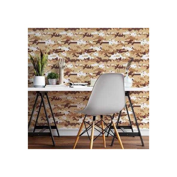 Papel de Parede Adesivo Camuflado N8836D