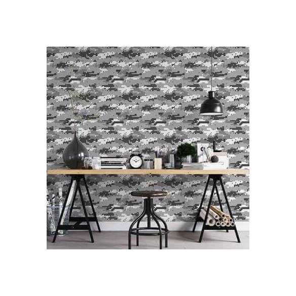 Papel de Parede Adesivo Camuflado N8836F