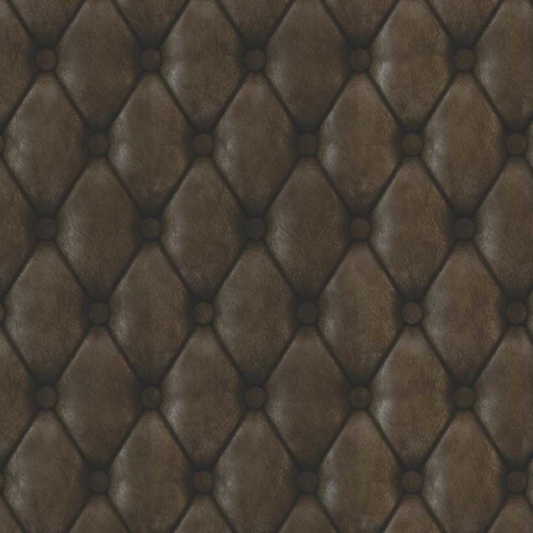 Papel de Parede Adesivo Capitone Marrom 0146