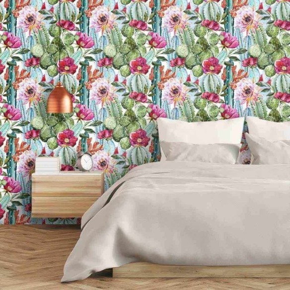 Papel de Parede Adesivo Caquito Natureza Flor 534521