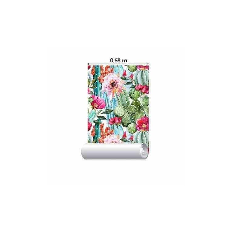 Papel de Parede Adesivo Caquito Natureza Flor...