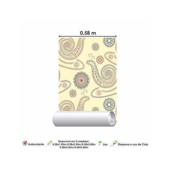 Papel de Parede Adesivo Caracol 1274