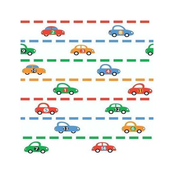 Papel de Parede Adesivo Carros Coloridos 1362