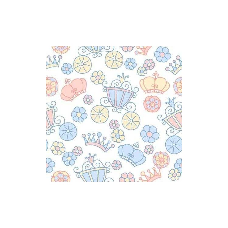 Papel de Parede Adesivo Carruagem Floral 388870963