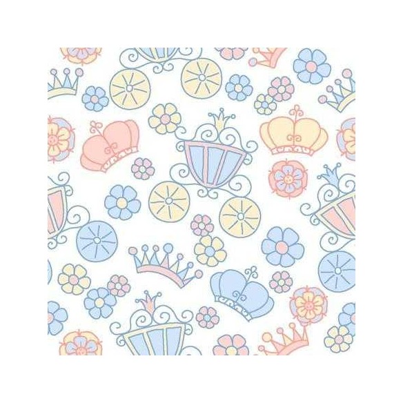 Papel de Parede Adesivo Carruagem Floral 388870963