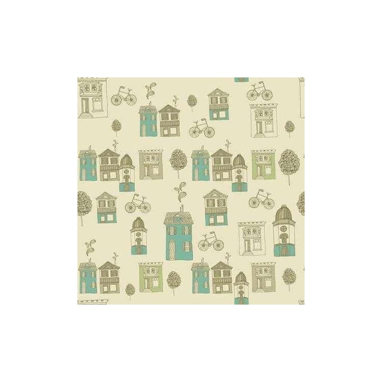Papel de Parede Adesivo Casas 31100