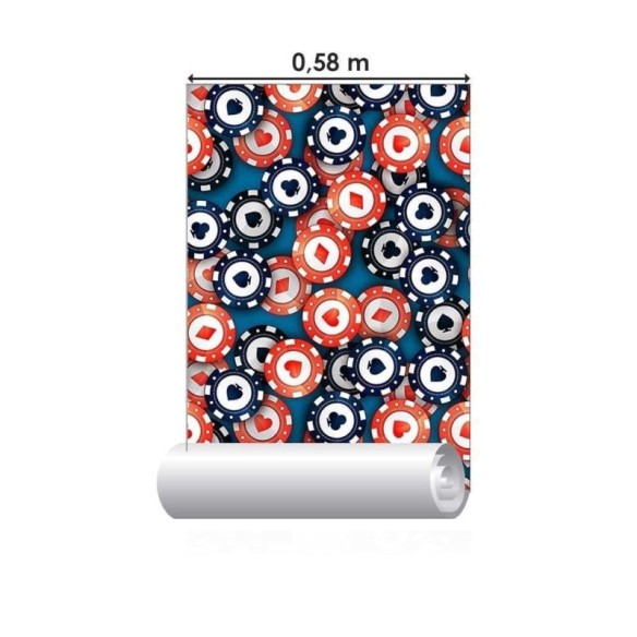 Papel de Parede Adesivo Cassino N08193