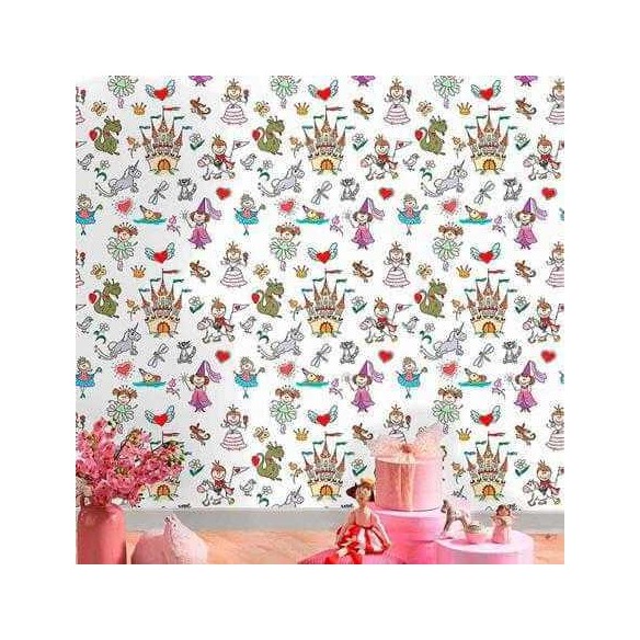Papel de Parede Adesivo Castelo 378321346