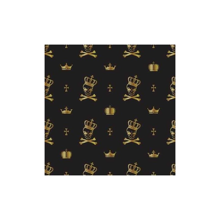 Papel de Parede Adesivo Caveira Coroa 84450355