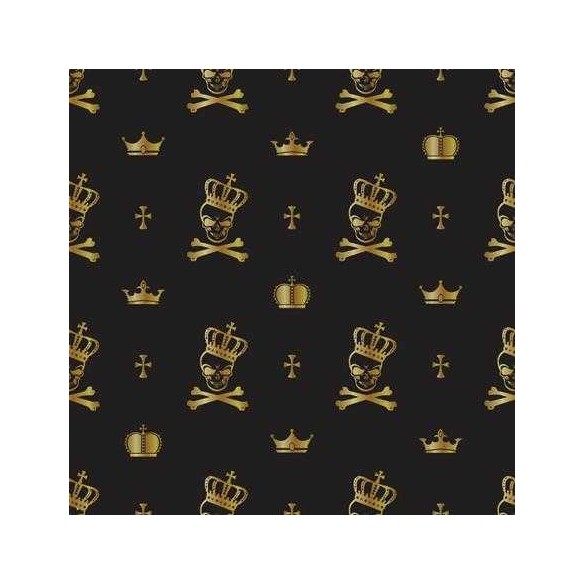 Papel de Parede Adesivo Caveira Coroa 84450355
