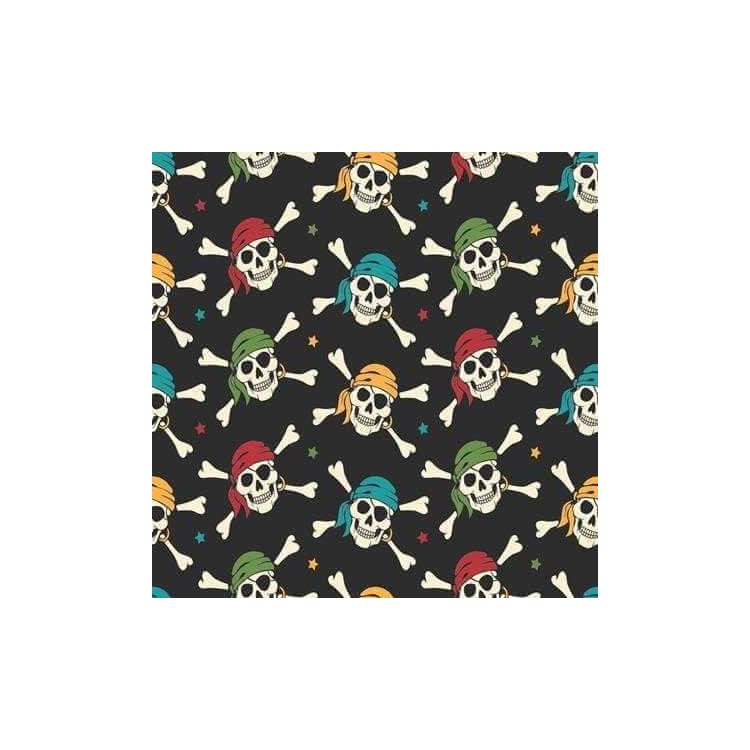 Papel de Parede Adesivo Caveira Pirata 117763657