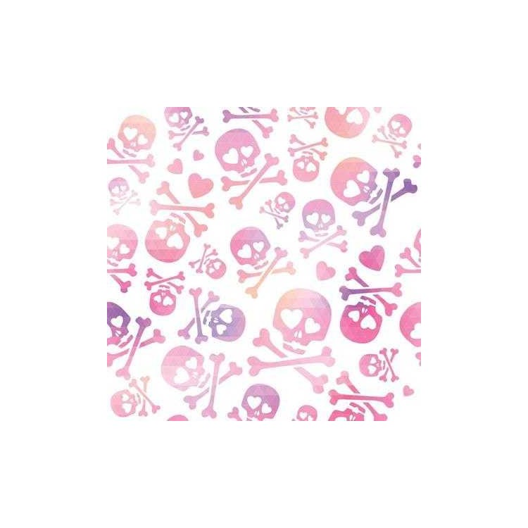 Papel de Parede Adesivo Caveira Roxa 169064093