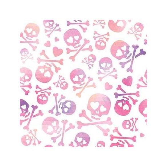 Papel de Parede Adesivo Caveira Roxa 169064093