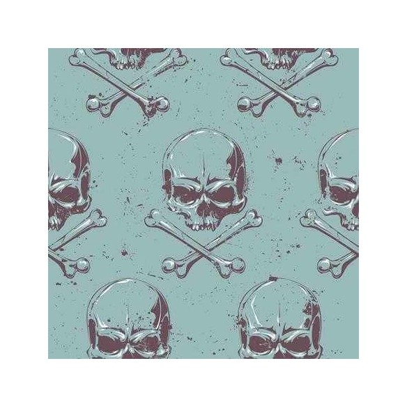 Papel de Parede Adesivo Caveira Verde 172876964