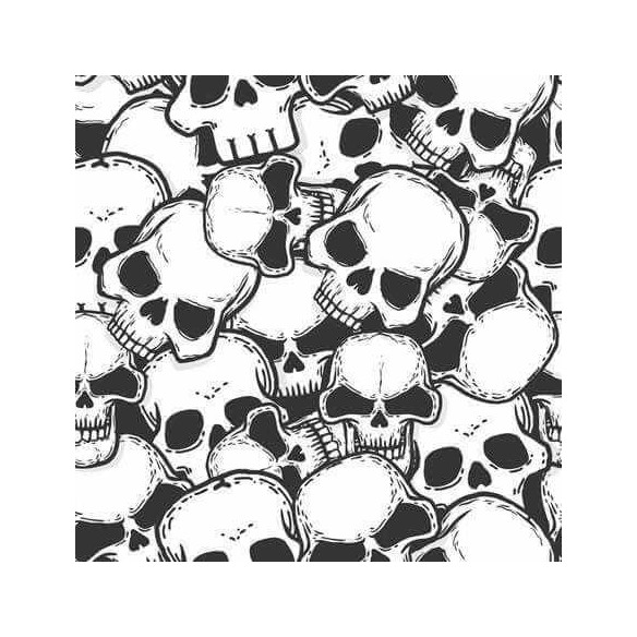 Papel de Parede Adesivo Caveiras 0314