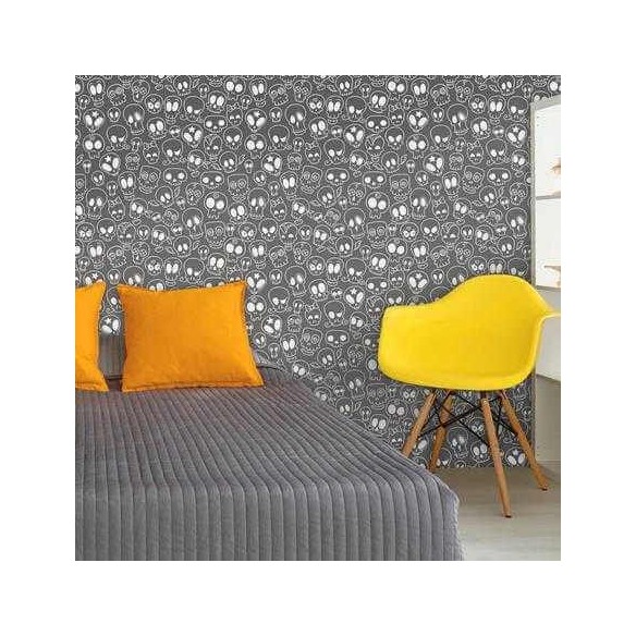 Papel de Parede Adesivo Caveiras 282670856
