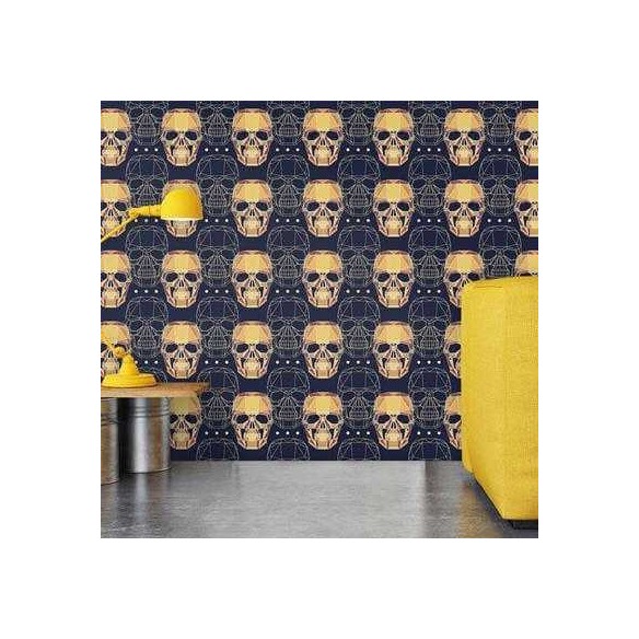 Papel de Parede Adesivo Caveiras 3D 137113853
