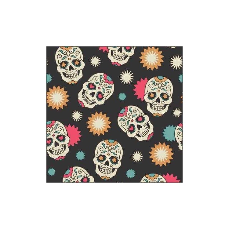 Papel de Parede Adesivo Caveiras Mexicanas 0319