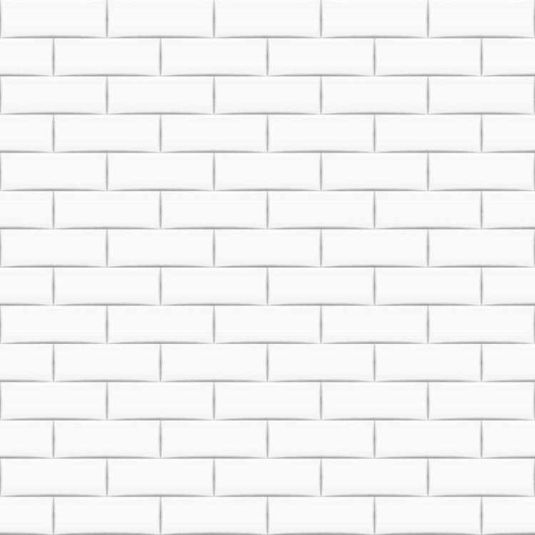 Papel de Parede Adesivo Cerâmica Branca N03062