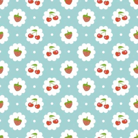 Papel de Parede Adesivo Cereja Morango 387276340