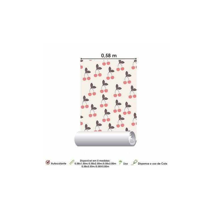 papel de parede Adesivo Cerejas 131088530