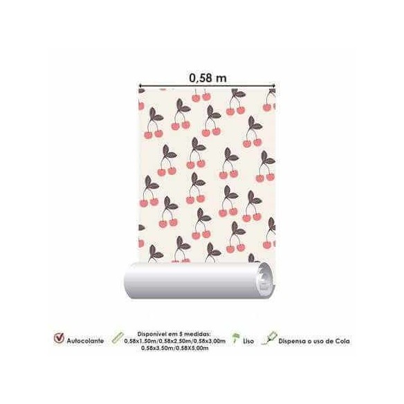 papel de parede Adesivo Cerejas 131088530
