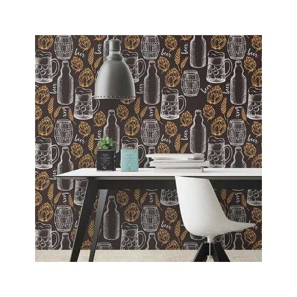 Papel de Parede Adesivo Cerveja Cozinha Jovem 391993327