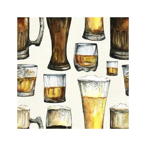Papel de Parede Adesivo Cerveja Cozinha Jovem 556462975