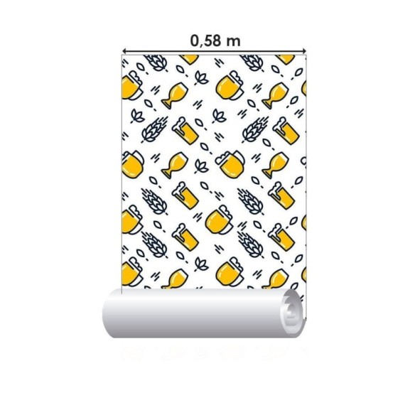 Papel de Parede Adesivo Cerveja N013040
