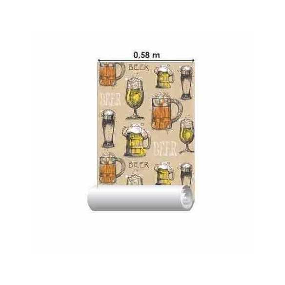 Papel de Parede Adesivo Cerveja N19313