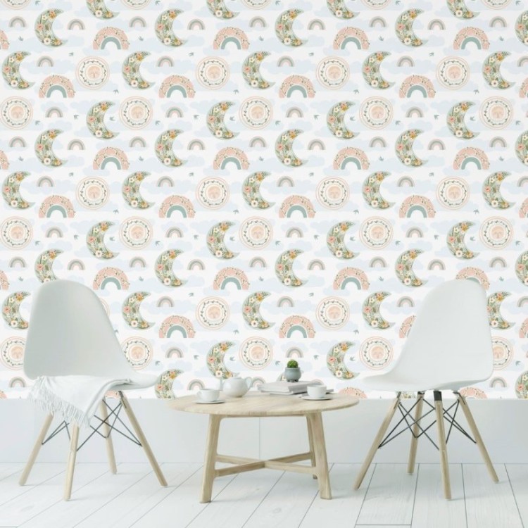 Papel de Parede Adesivo Céu Florido N019015