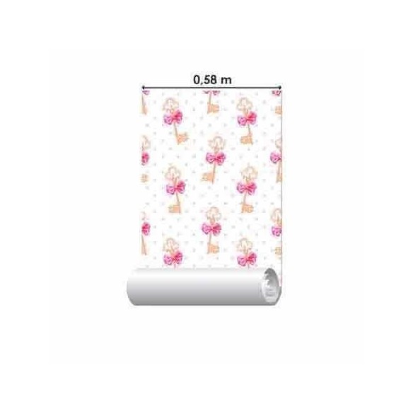 Papel de Parede Adesivo Chave Laço 361875047