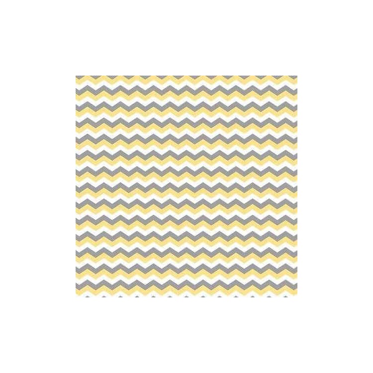 Papel de Parede Adesivo Chevron Amarelo e Cinza...
