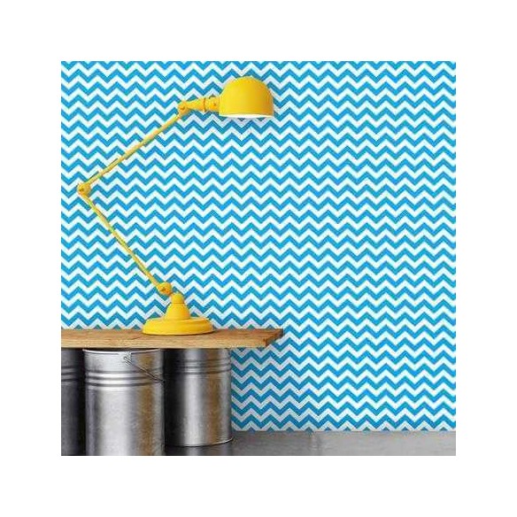 Papel de Parede Adesivo Chevron Azul 2548241051