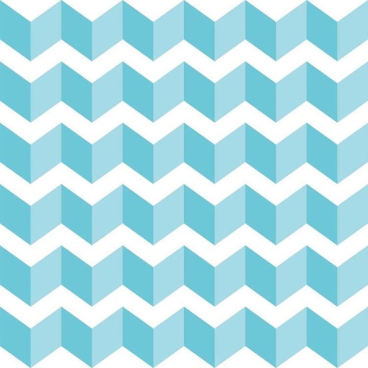 Papel de Parede Adesivo Chevron Azul e Branco...