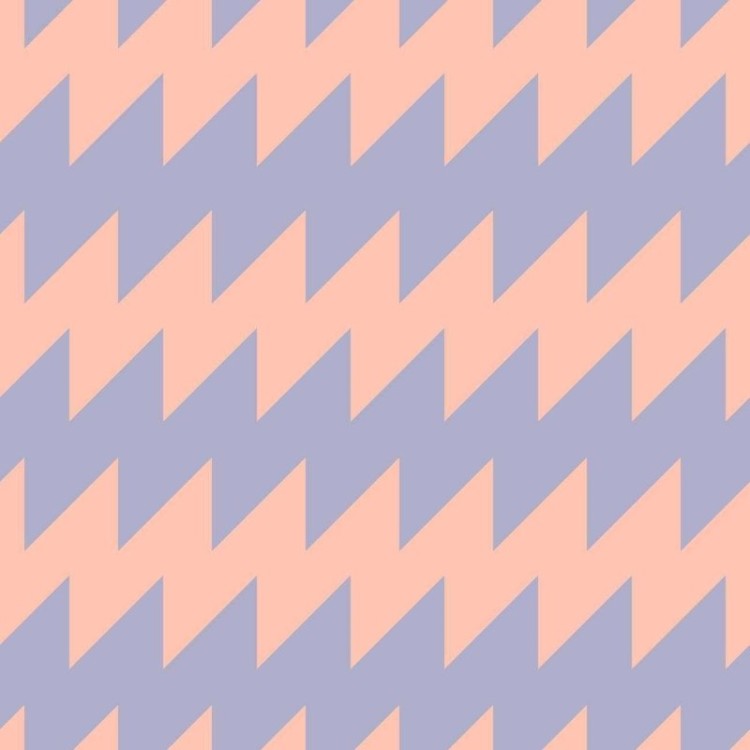 Papel de Parede Adesivo Chevron Azul e Salmão...