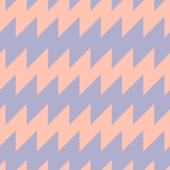 Papel de Parede Adesivo Chevron Azul e Salmão N06200