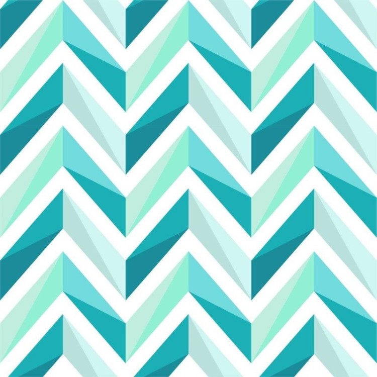 Papel de Parede Adesivo Chevron Azul e Verde...