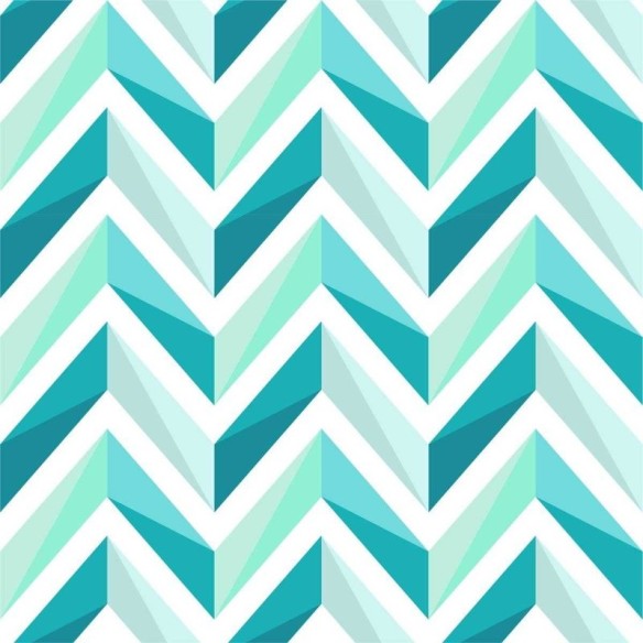 Papel de Parede Adesivo Chevron Azul e Verde N04182