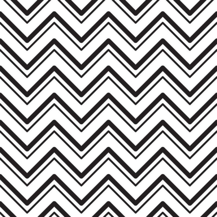 Papel de Parede Adesivo Chevron Branco e Preto...