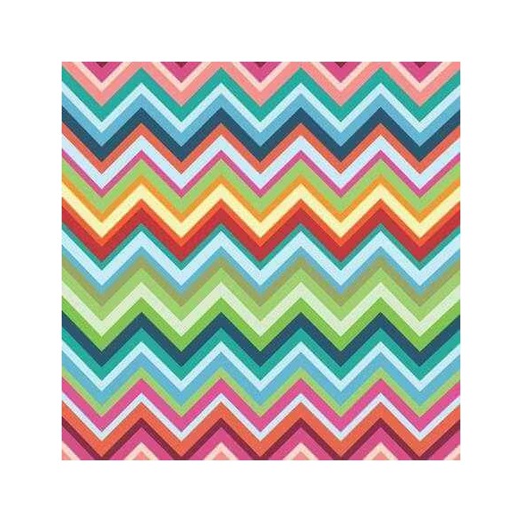 Papel de Parede Adesivo Chevron Colorido  1519