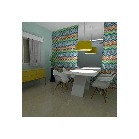 Papel de Parede Adesivo Chevron Colorido  1519