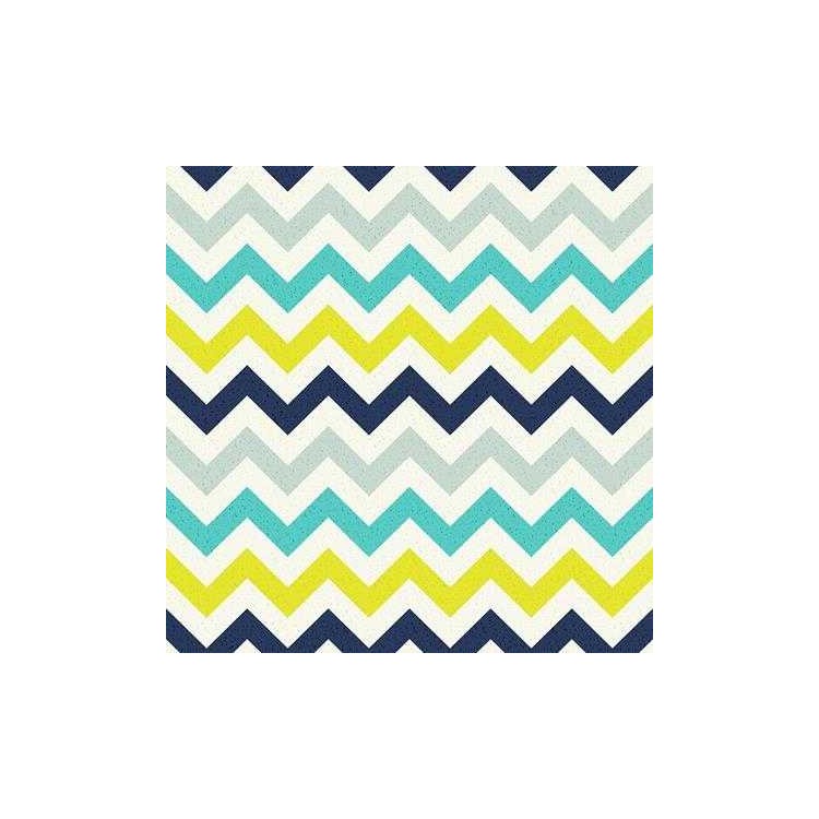 Papel de Parede Adesivo Chevron Colorido...