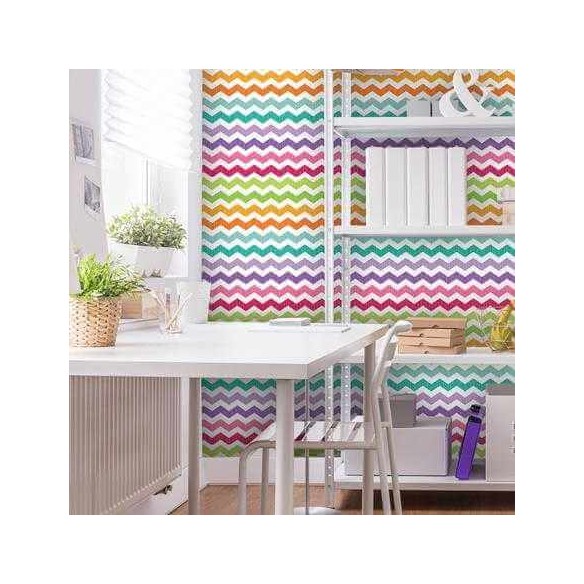Papel de Parede Adesivo Chevron Colorido 2548241062