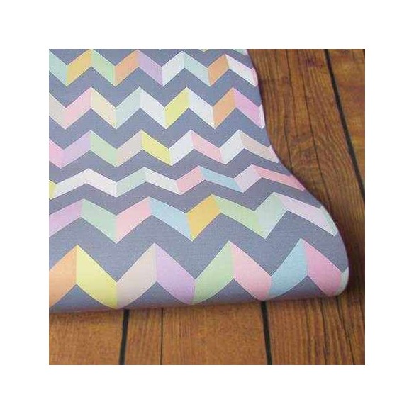 Papel de Parede Adesivo Chevron Colorido 2548241083